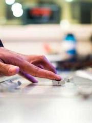 One person opens the